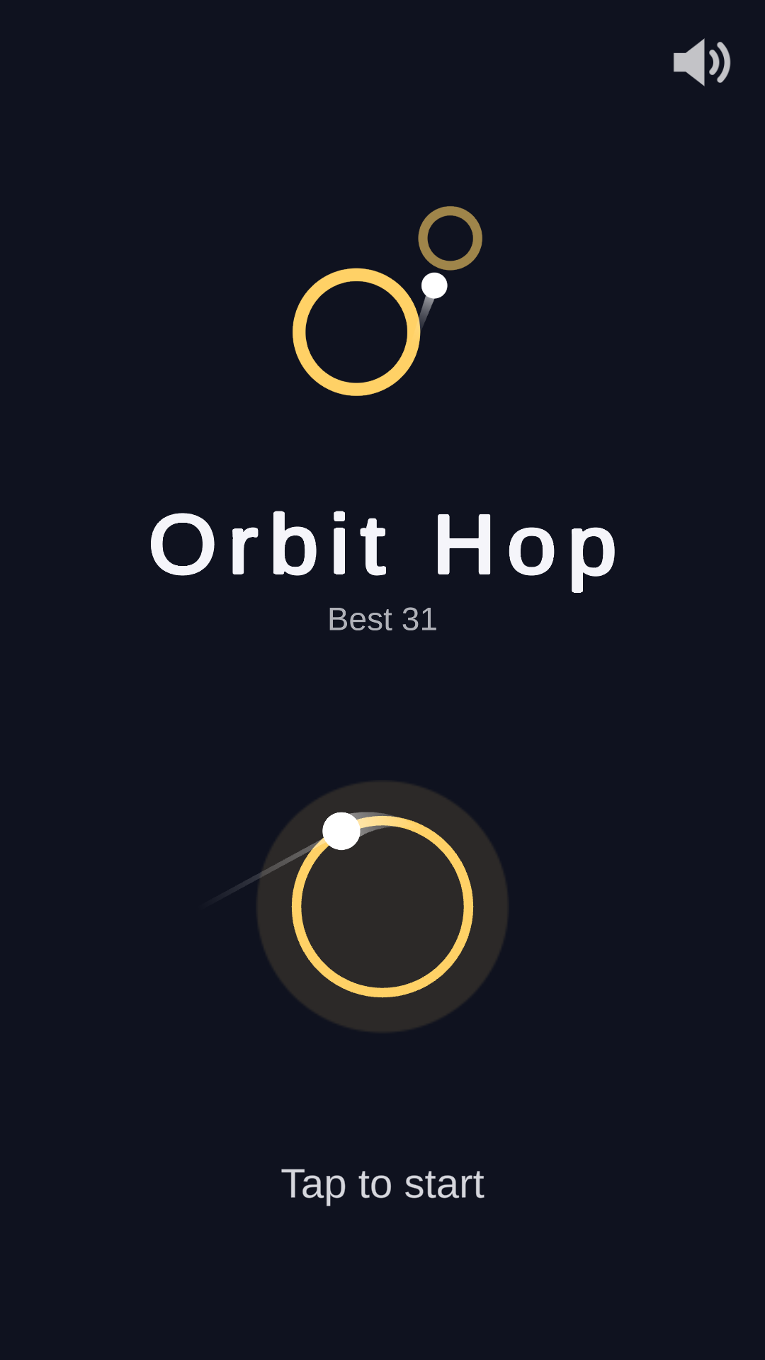 Orbit Hop title screen